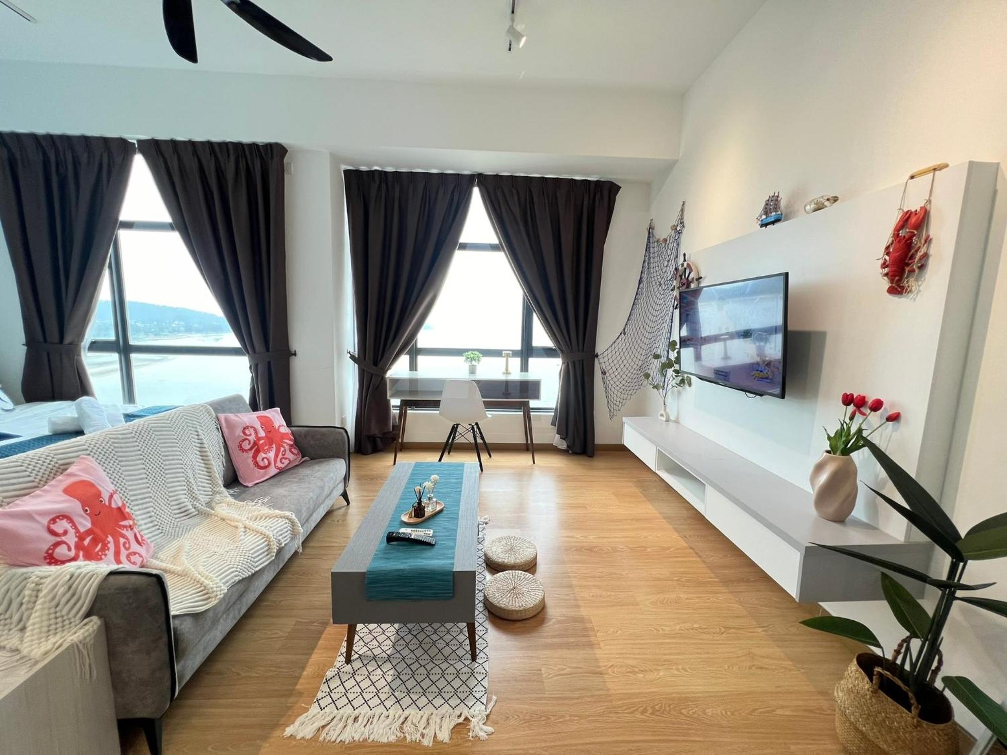 Oceanbay2 Seaview 6Pax Studio Netflix A-18-12 Куантан Екстер'єр фото